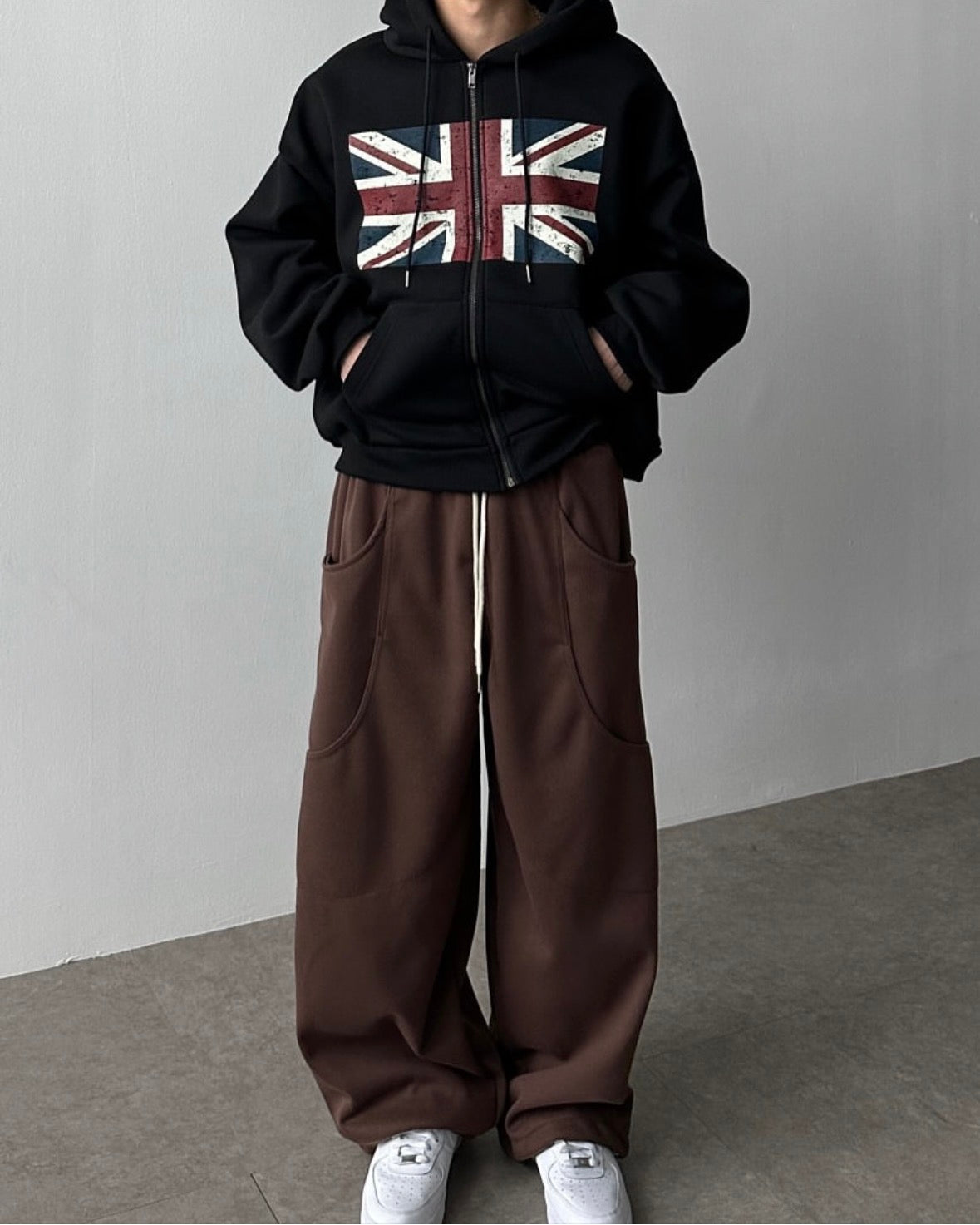 男女OK！短款國旗印花拉鏈外套｜2色入