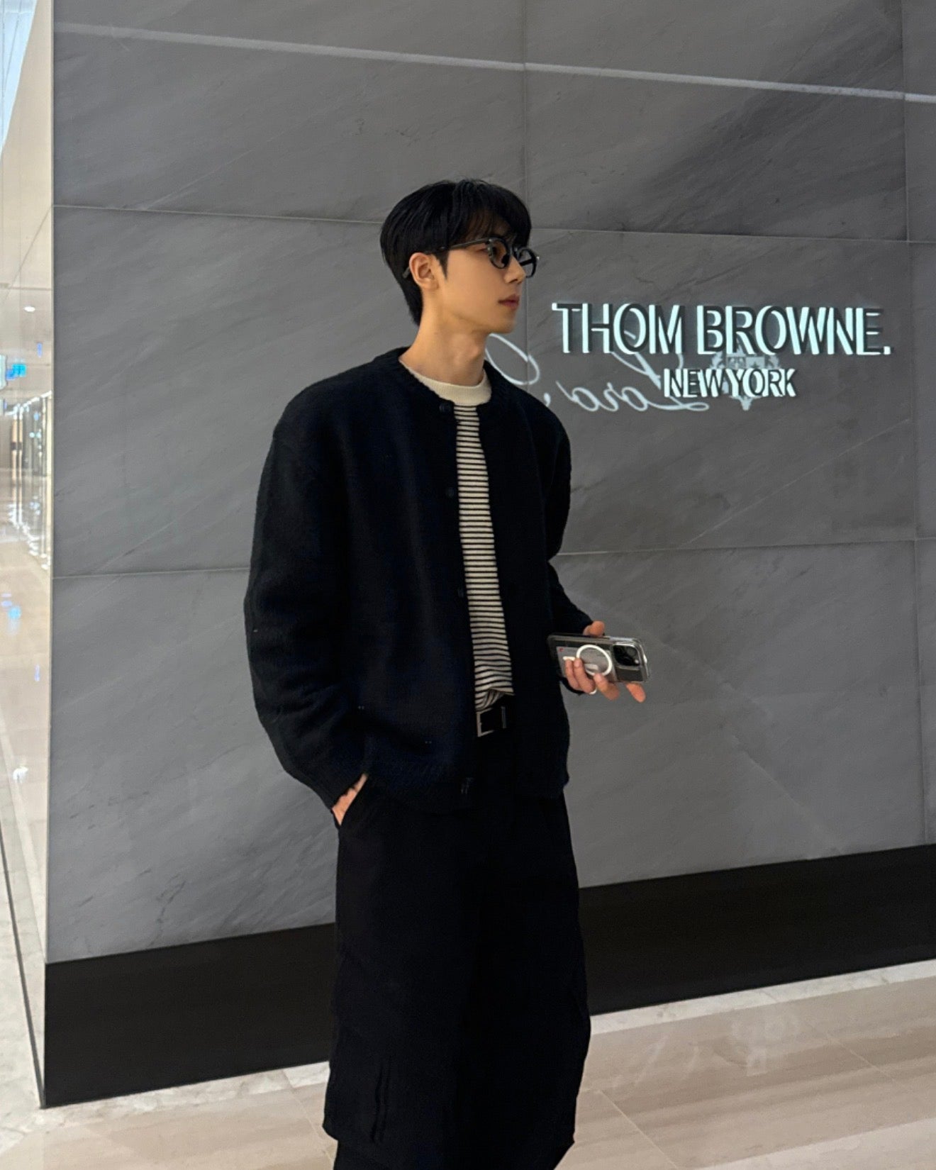 莫代爾圓領橫間針織衫｜3色入