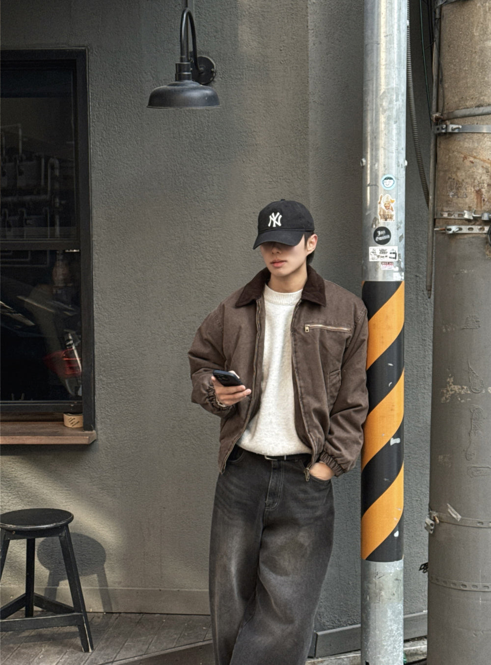 PREMIUM👑韓製重工短版拼接工裝外套｜2色入