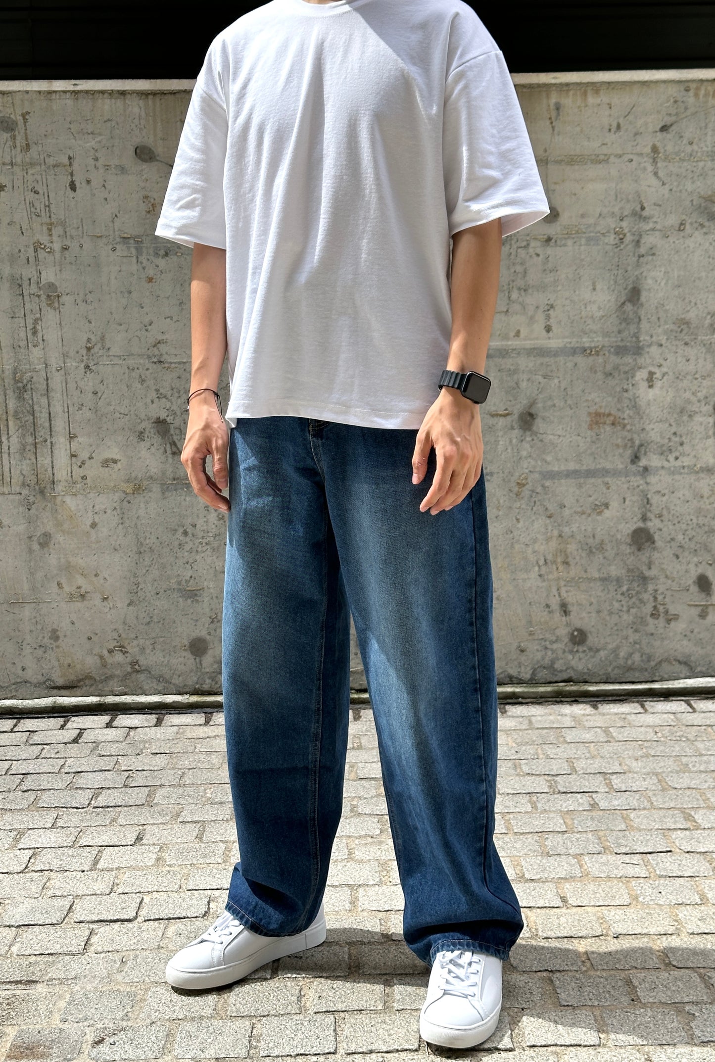 寬鬆韓系直腳牛仔褲(三色)