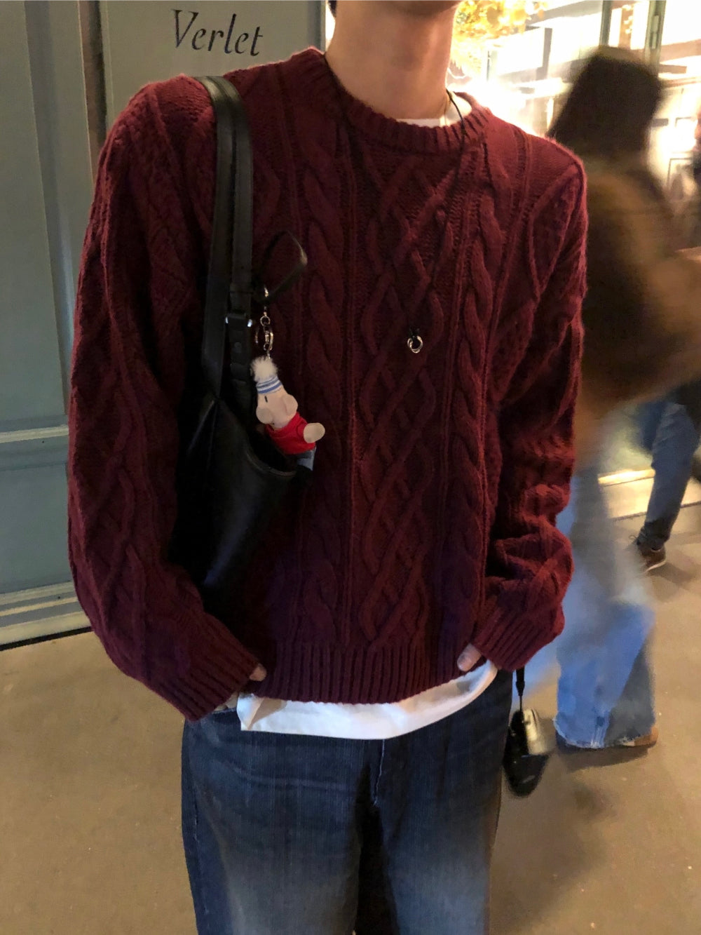 50%羊毛🐑漁夫紋麻花針織衫｜4色入