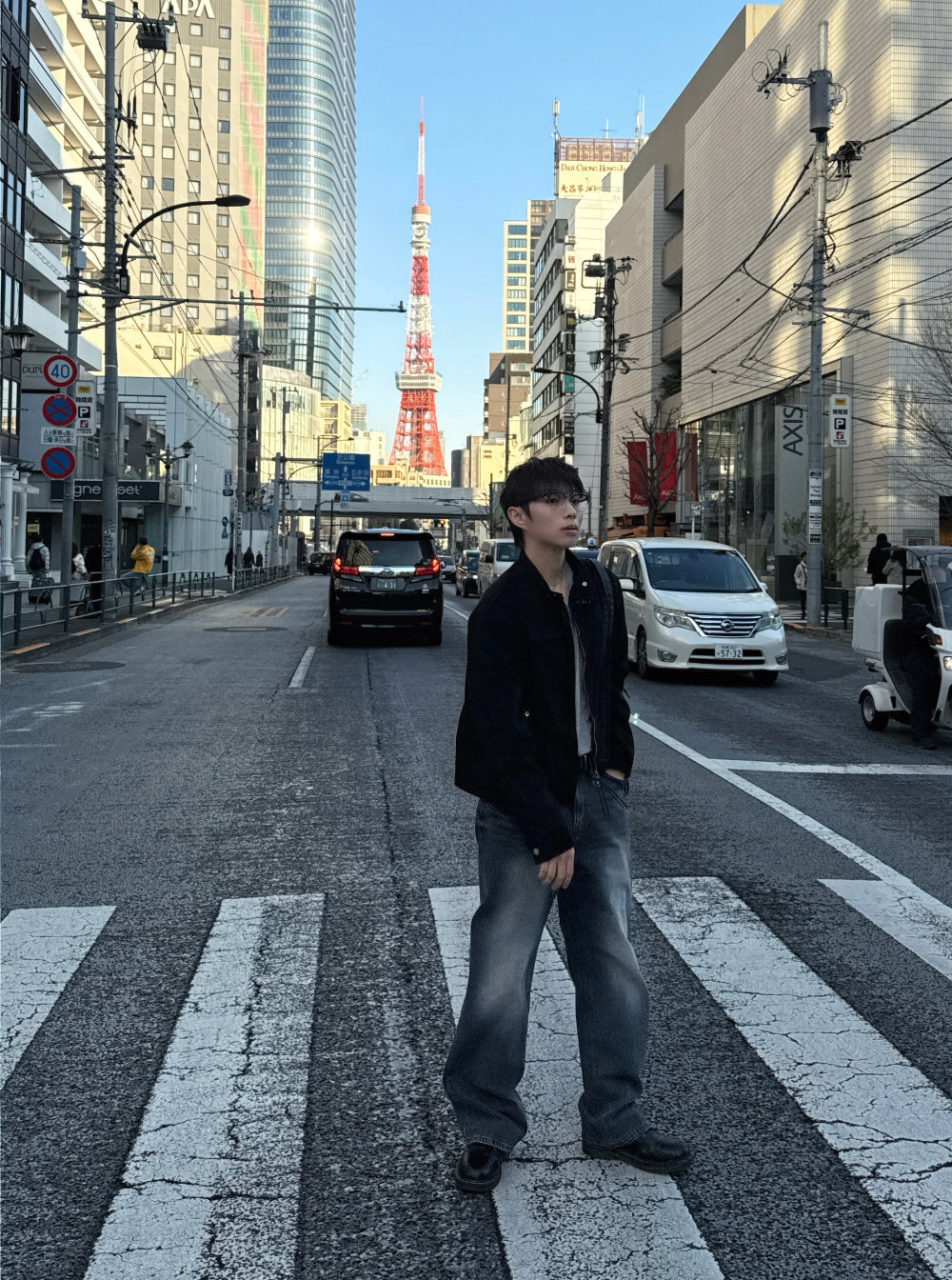 多尺碼！型格貓鬚水洗牛仔褲｜1色入