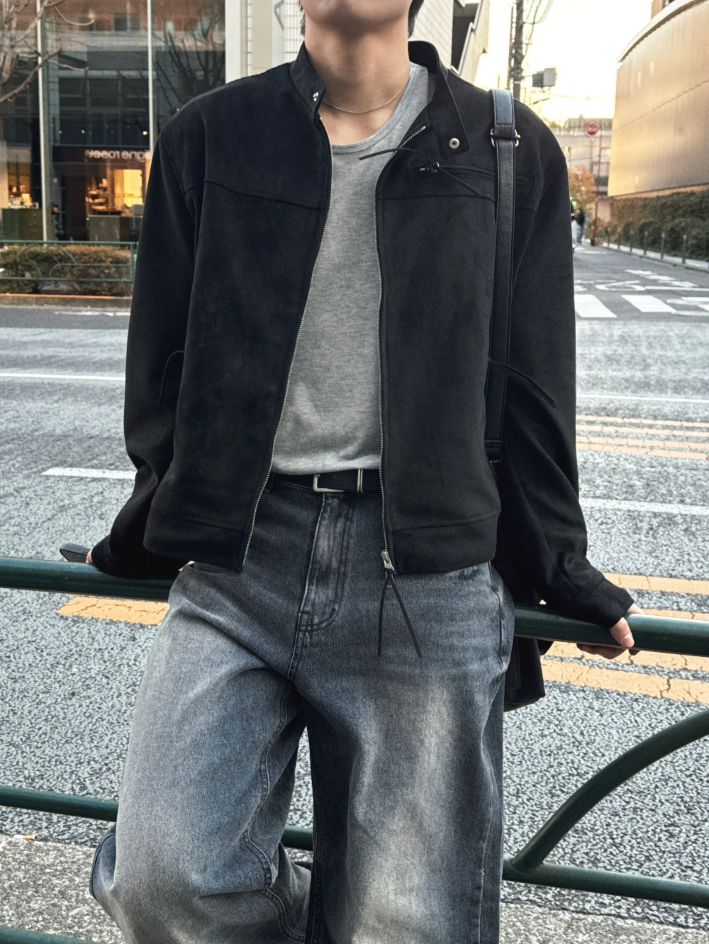 多尺碼！型格貓鬚水洗牛仔褲｜1色入