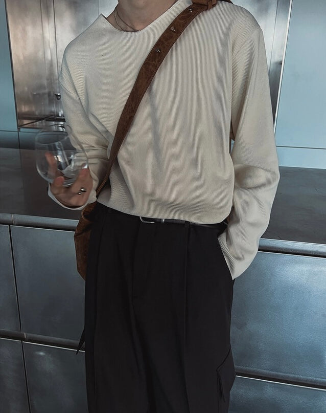 [氣質款]微V領內搭/單穿長袖