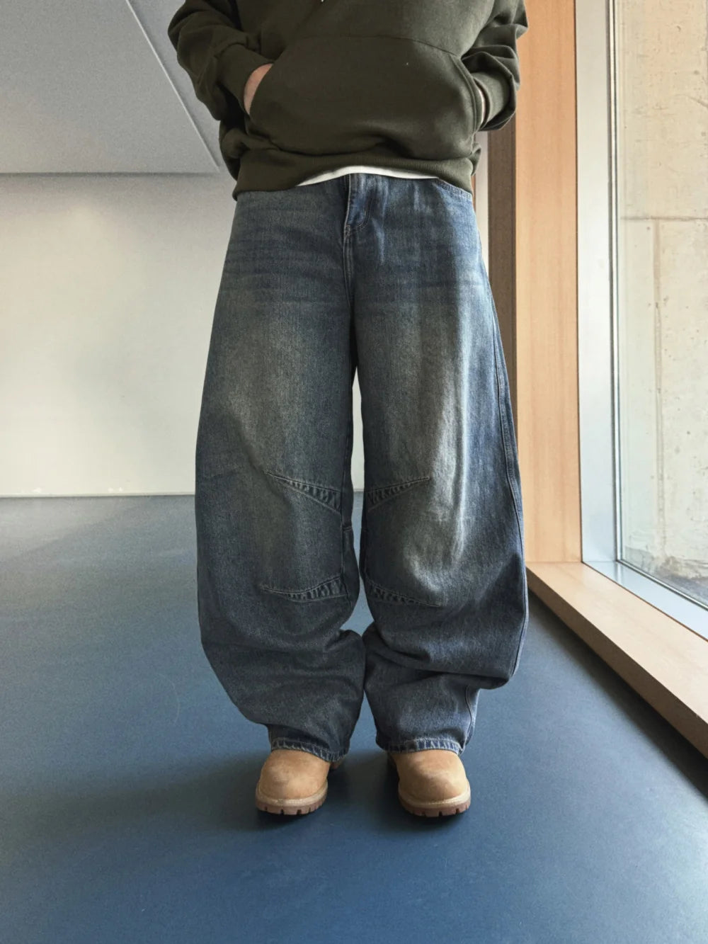 美式街頭感☄️水洗牛仔微闊形牛仔褲｜7色入