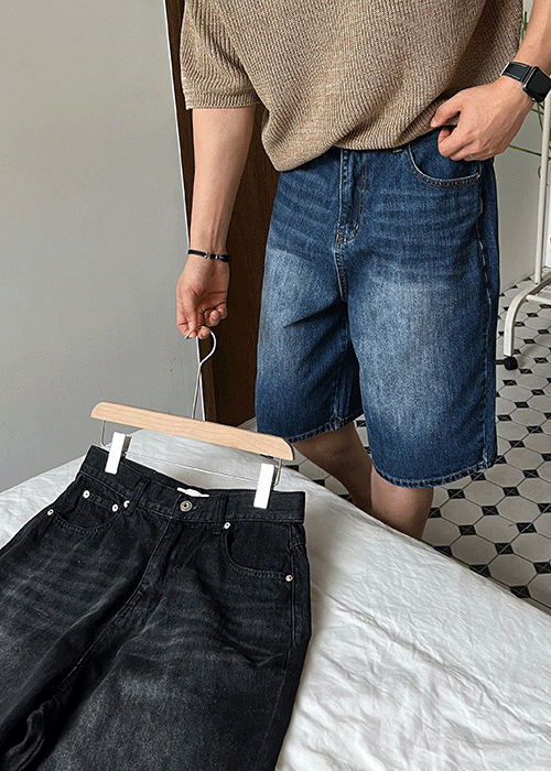 初春必入🍃韓版水洗5分短牛仔褲｜3色入