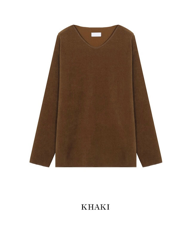 [氣質款]微V領內搭/單穿長袖