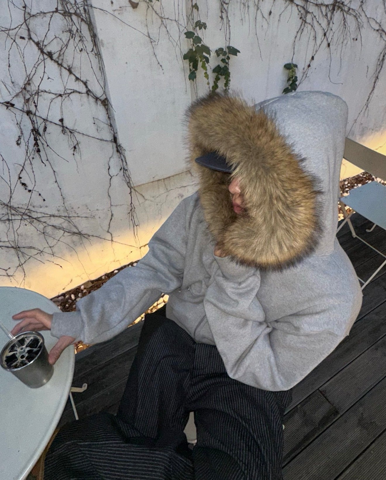 短款比例更好！重磅刷毛開胸衛衣｜2色入