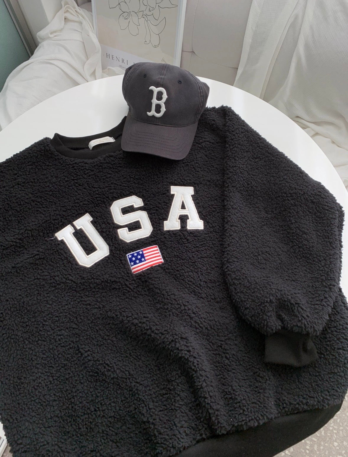 [🇰🇷連線]USA 柔軟毛毛衛衣