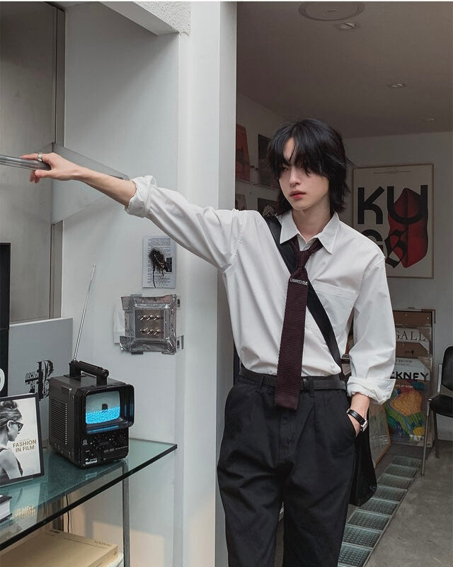 回饋價🧧韓製Pocket口袋基礎款長袖恤衫｜15色入