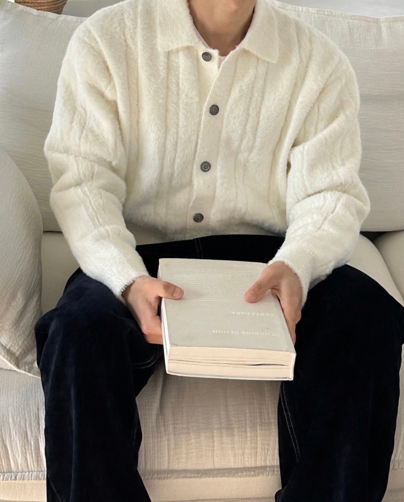 絨毛感🧶Angora山羊毛翻領麻花針織衫｜6色入