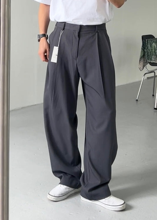 福利價🧧廓型雙褶寬鬆西裝褲｜5色入