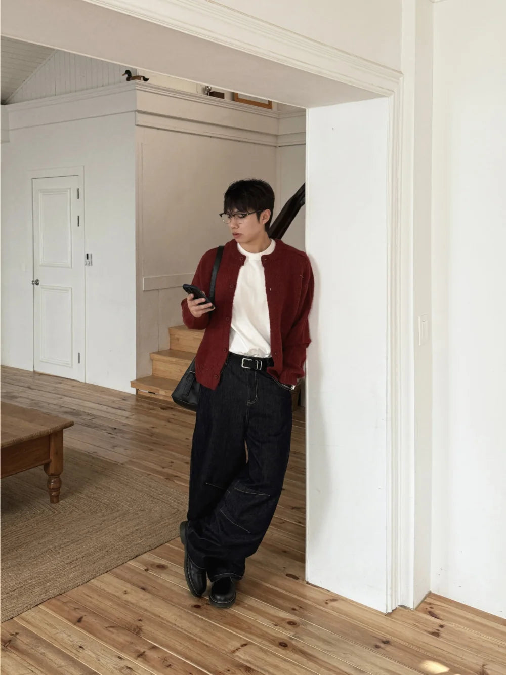 立體剪裁顯肩闊💪🏻圓領短款開胸針織衫｜6色入