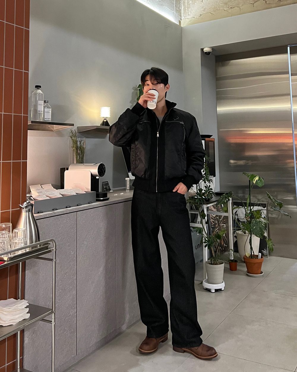 細節加分！高領束帶短款MA1｜3色入