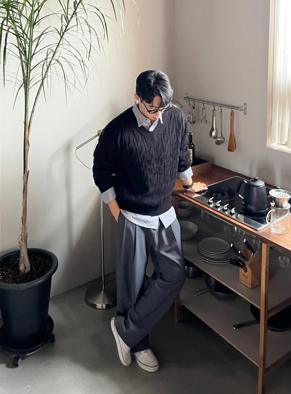 福利價🧧廓型雙褶寬鬆西裝褲｜5色入