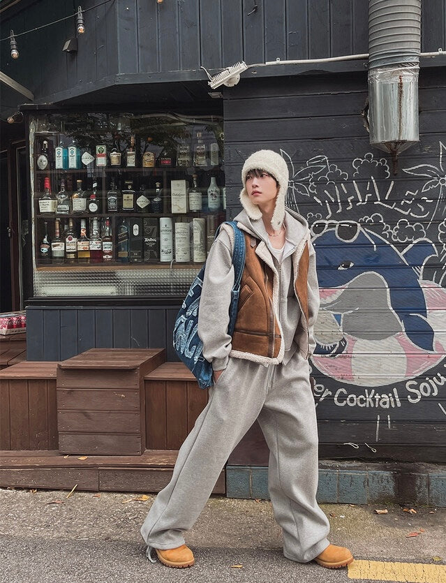 冬日感MAX ❄️皮革拼接背心Jacket｜2色入