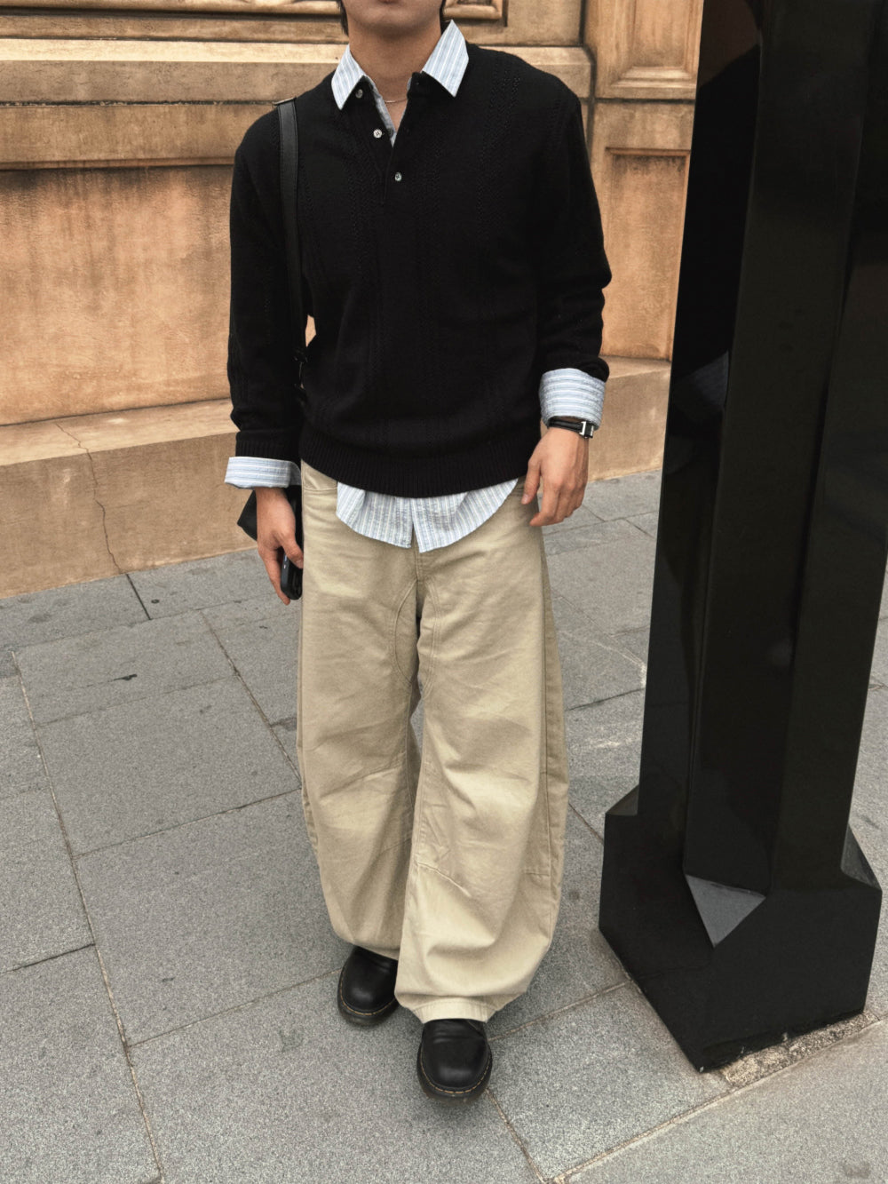 PREMIUM👑細麻花亨利領針織衫｜4色入