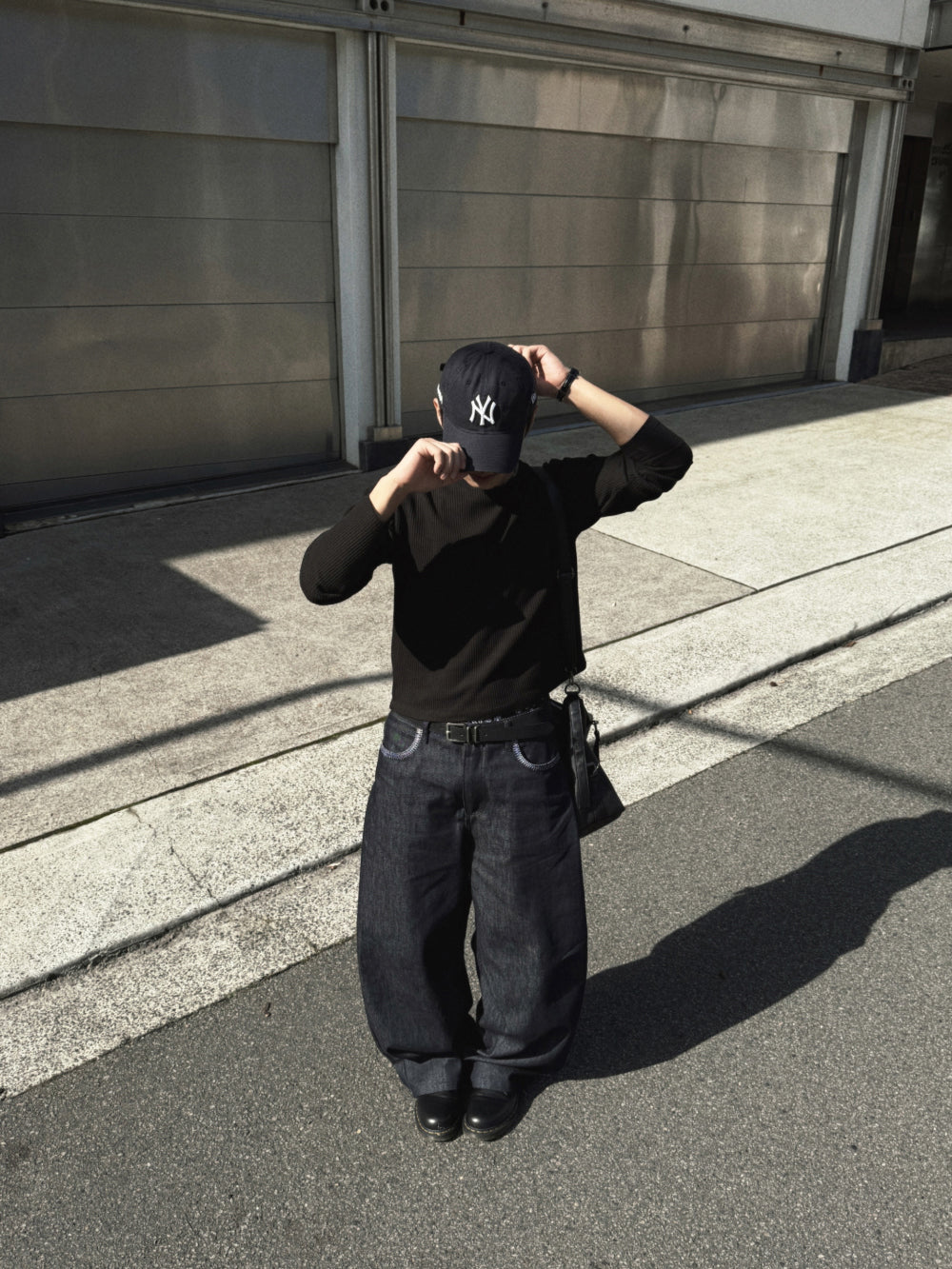 Gym人必備！窩夫紋短款長袖Tee￼