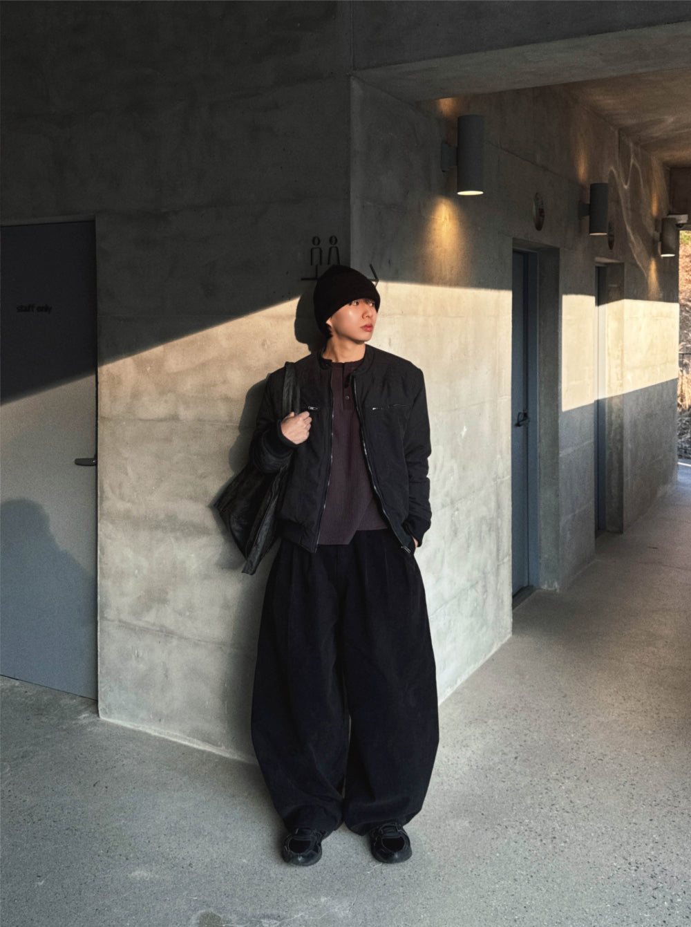 含內絨✔️百搭款寬鬆廓型休閒褲｜3色入