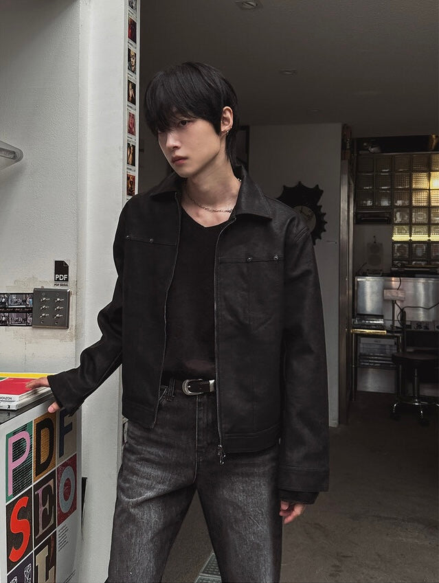 毛絮感！簡約純色V領馬海毛TOP｜4色入