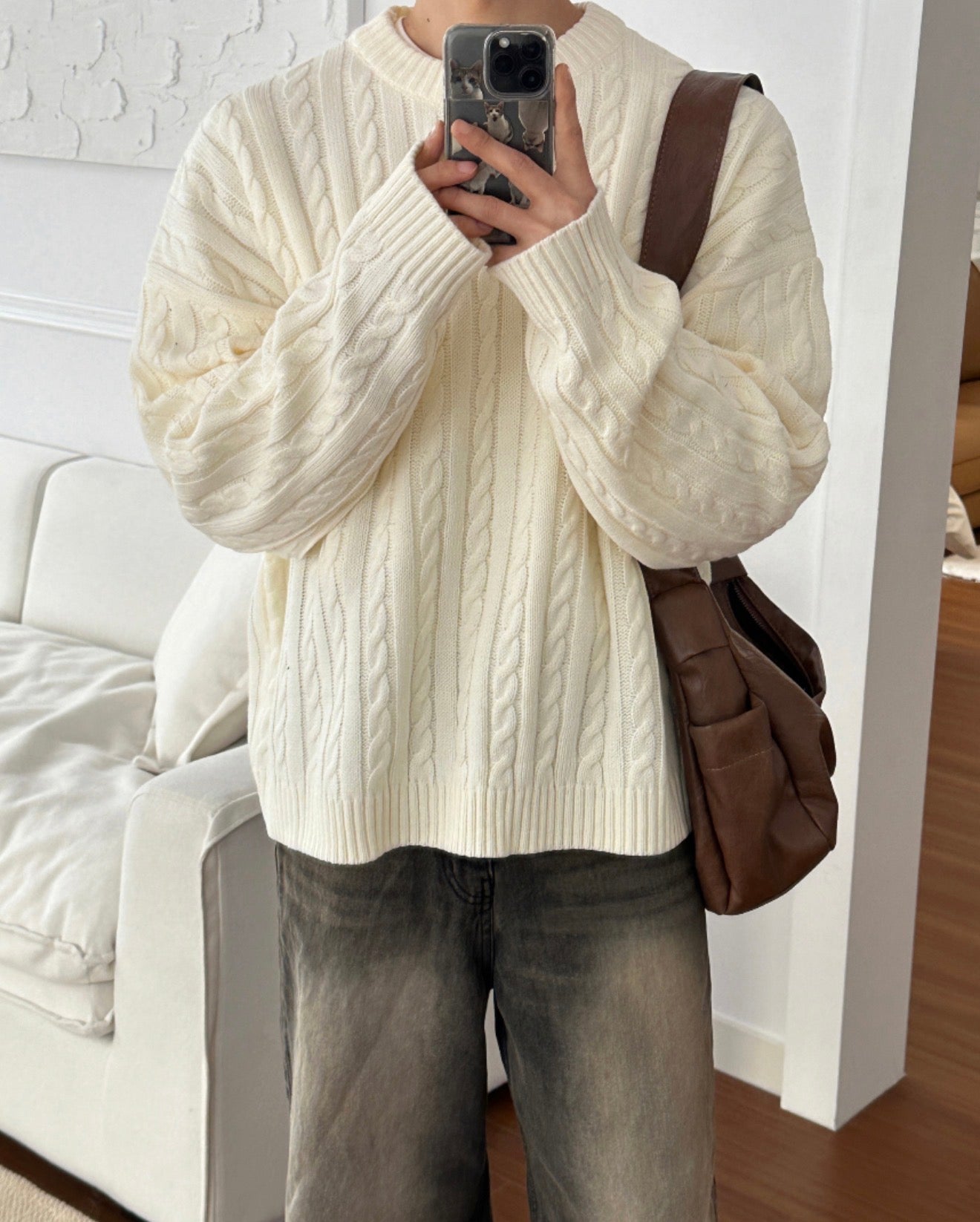 高品質! 百搭純色麻花紋針織衫｜5色入