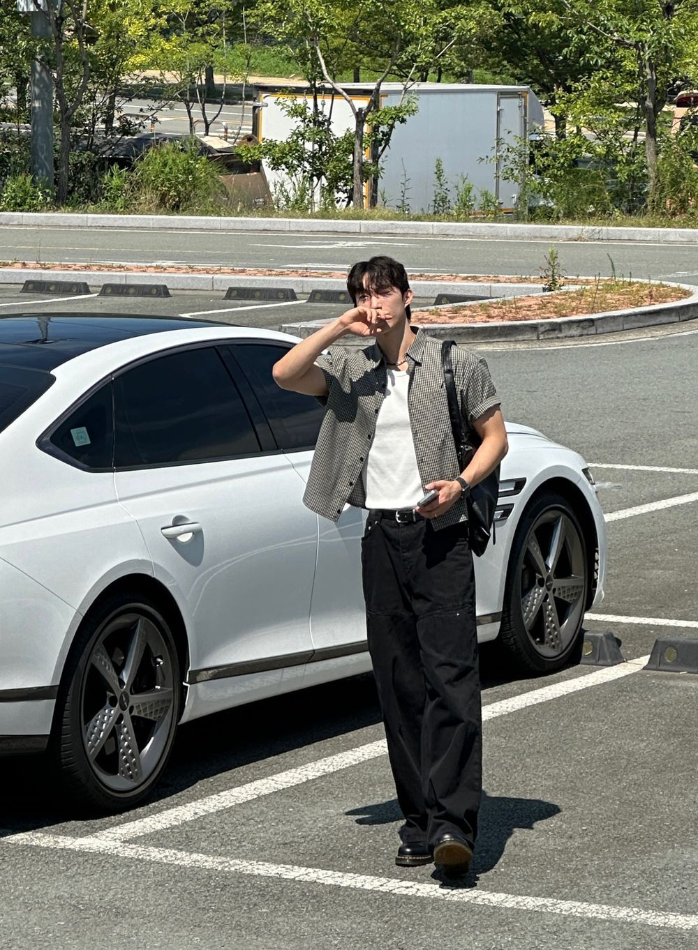 不壓身高！格仔短袖恤衫｜4色入