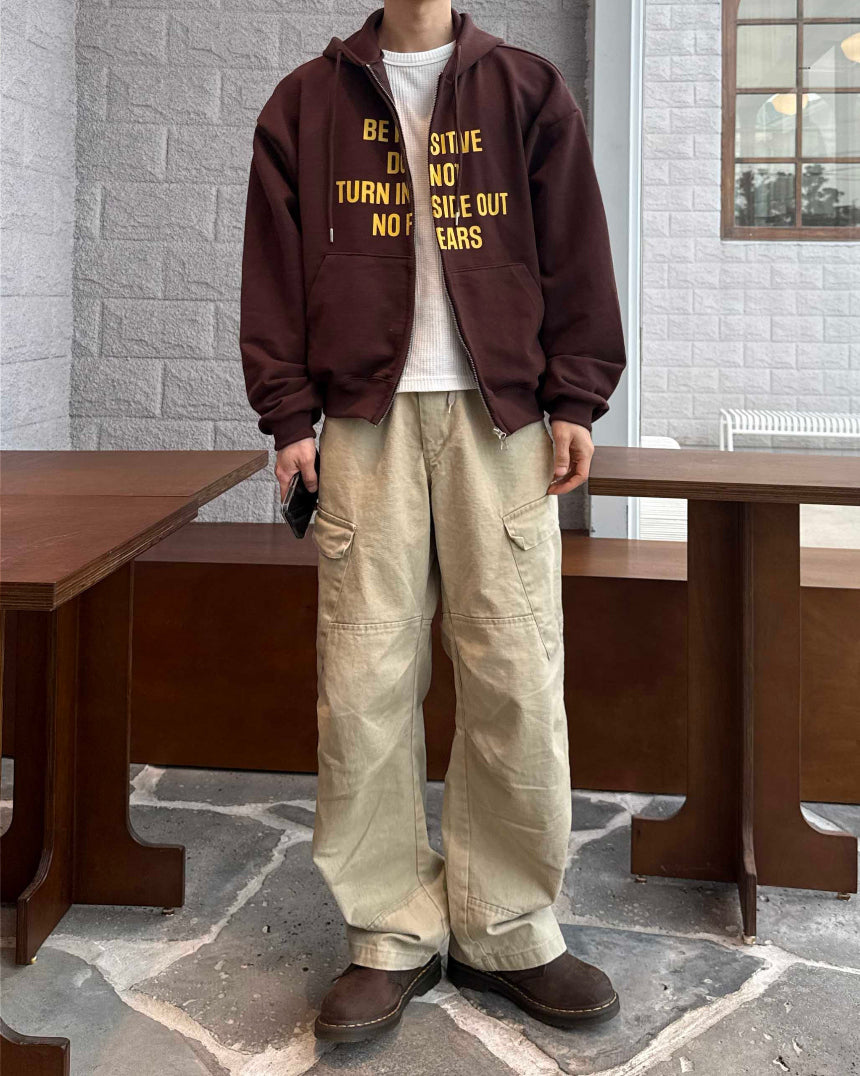 薄款更耐穿🍃Be Positive開胸衛衣｜3色入