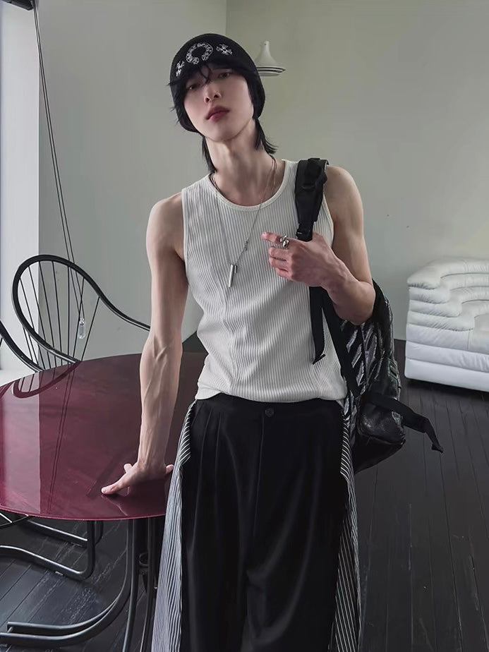 Gym Bro系列🏋️純色貼身彈性背心｜2色入