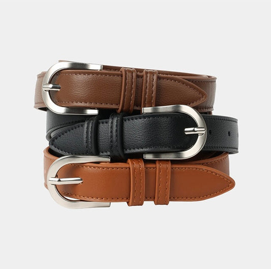 韓式簡約百搭皮帶｜3色