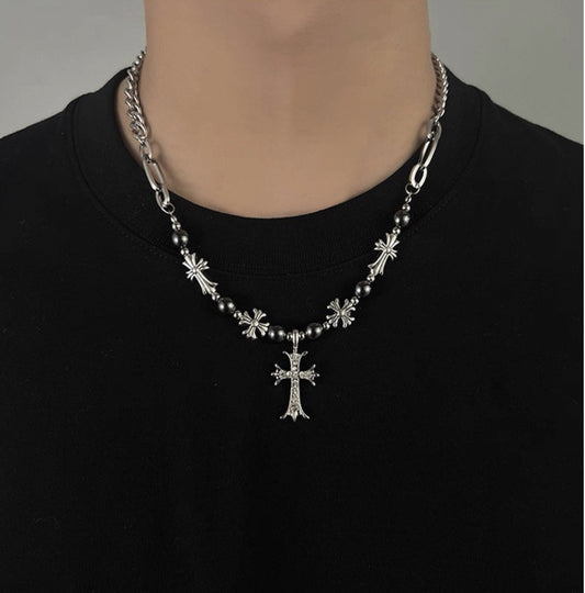 Vintage Multi Cross Necklace