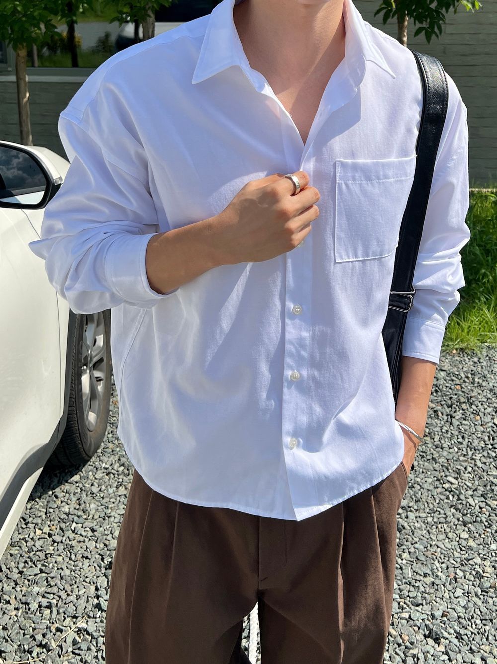 四季皆可穿！經典半短版牛津恤衫｜6色入