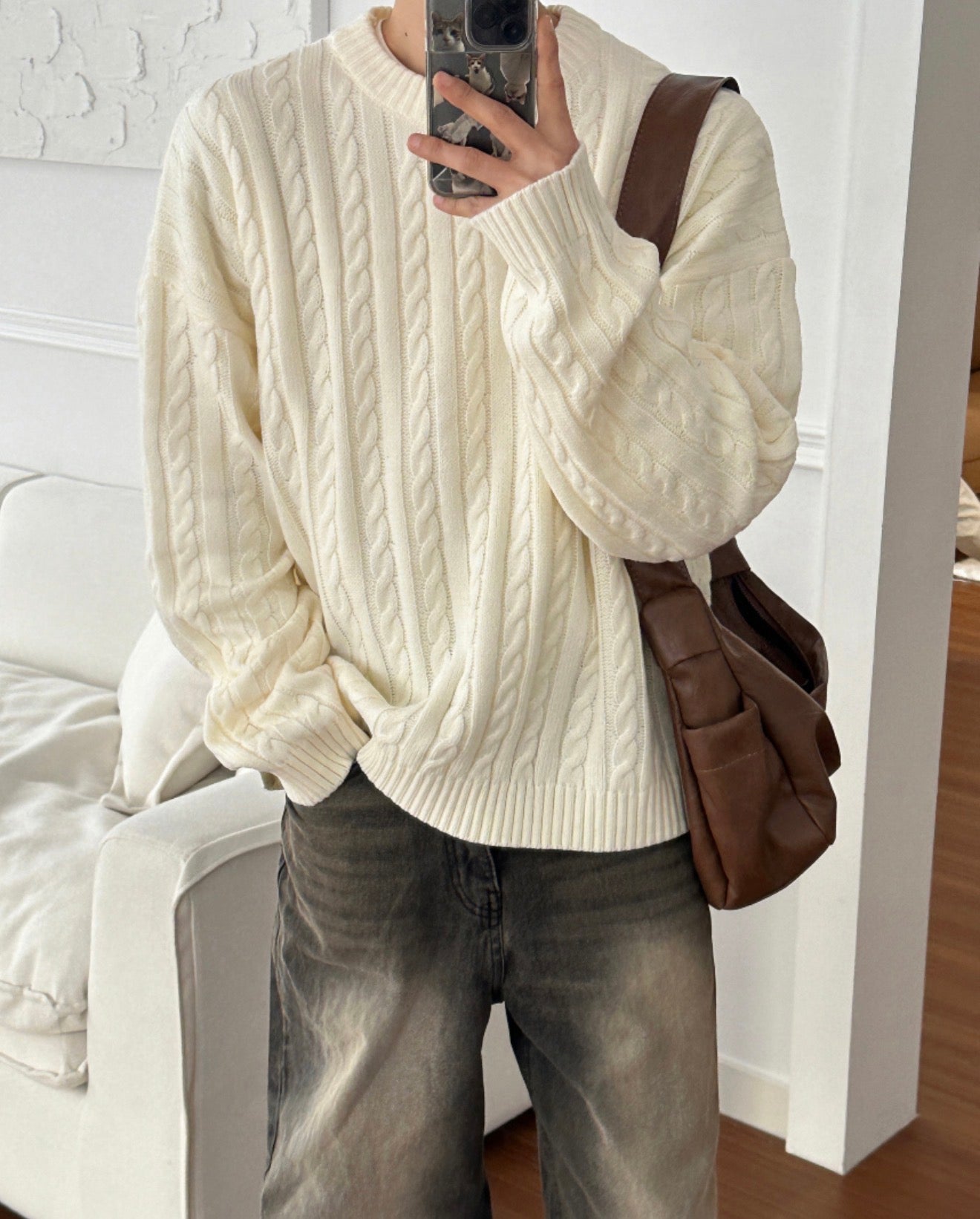 高品質! 百搭純色麻花紋針織衫｜5色入