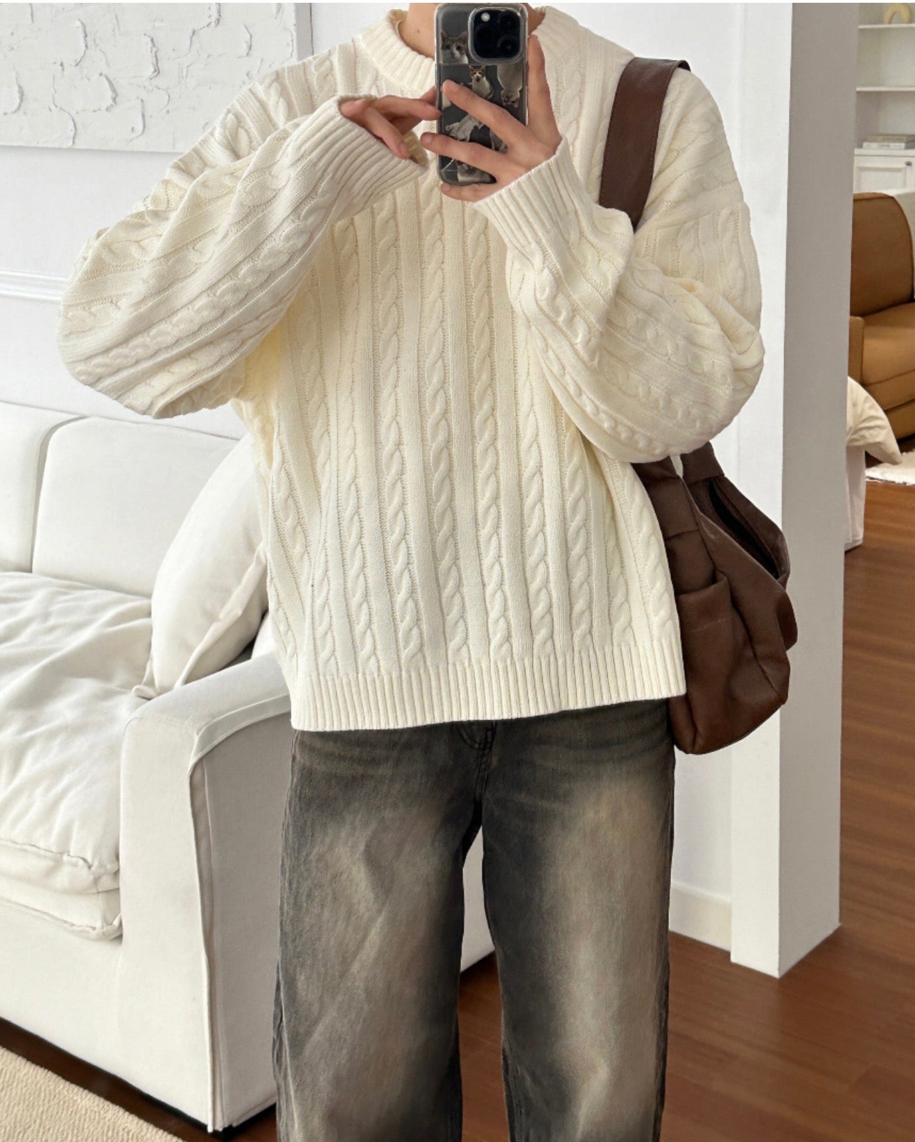 高品質! 百搭純色麻花紋針織衫｜5色入