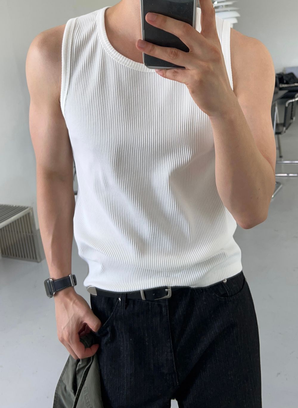 Gym Bro系列🏋️純色貼身彈性背心｜6色入