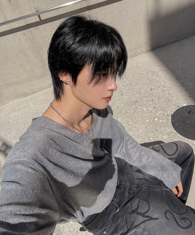 毛絮感！簡約純色V領馬海毛TOP｜4色入