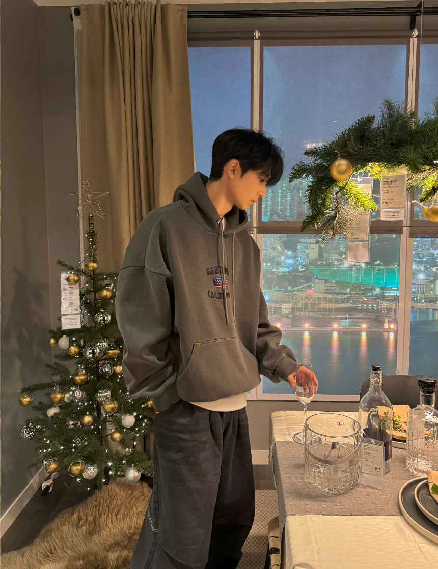 重磅900g! SAN DIEGO刺繡連帽衛衣