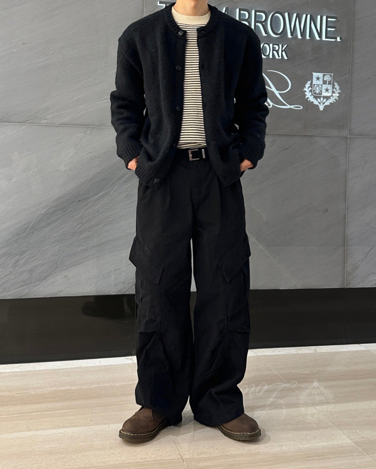 莫代爾圓領橫間針織衫｜3色入