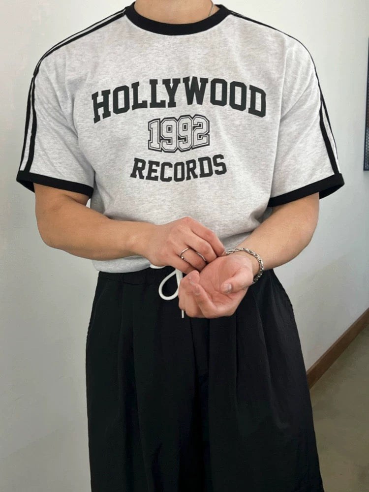 Hollywood 1992 撞色Ringer短袖｜1色入