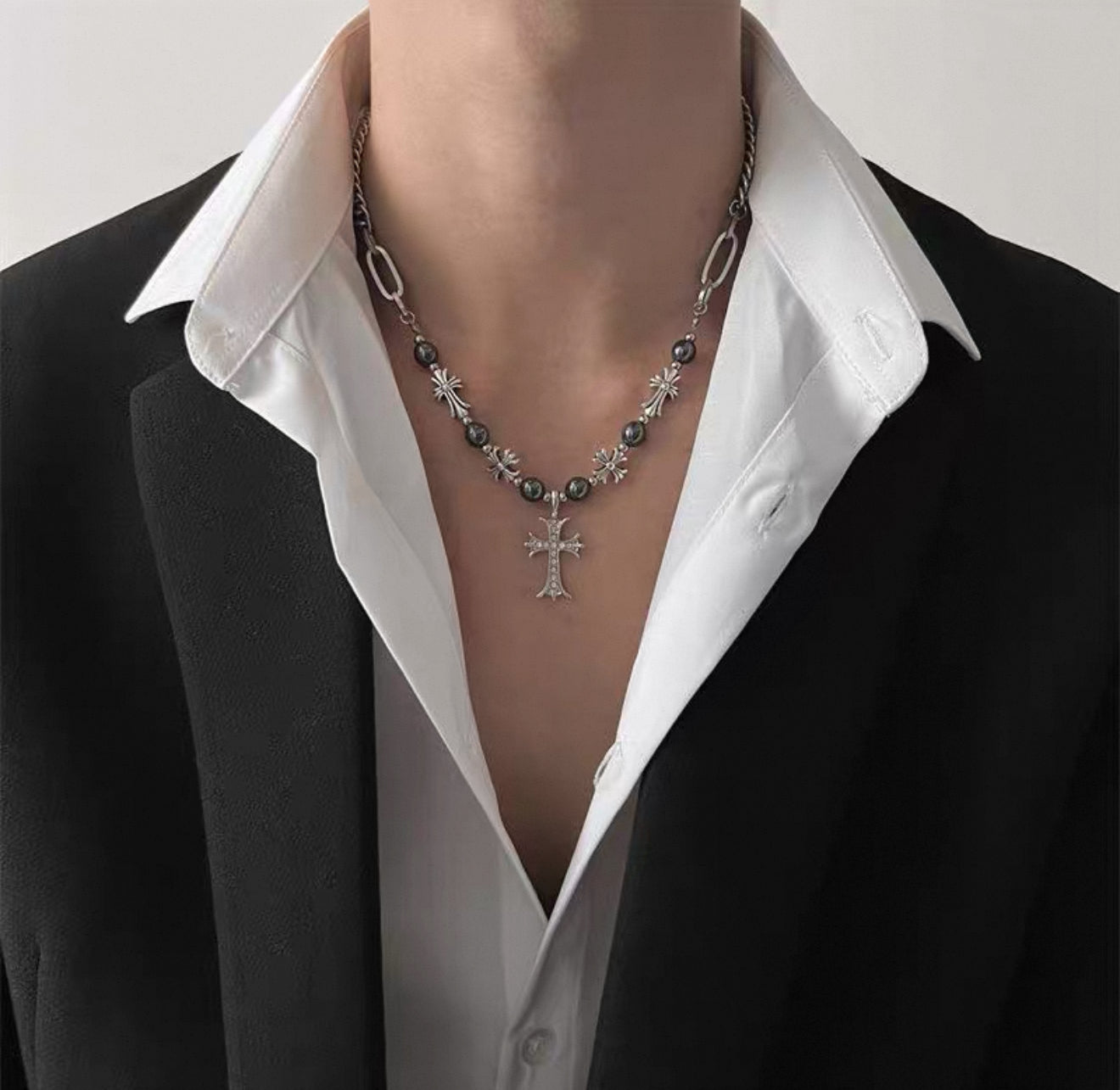 Vintage Multi Cross Necklace