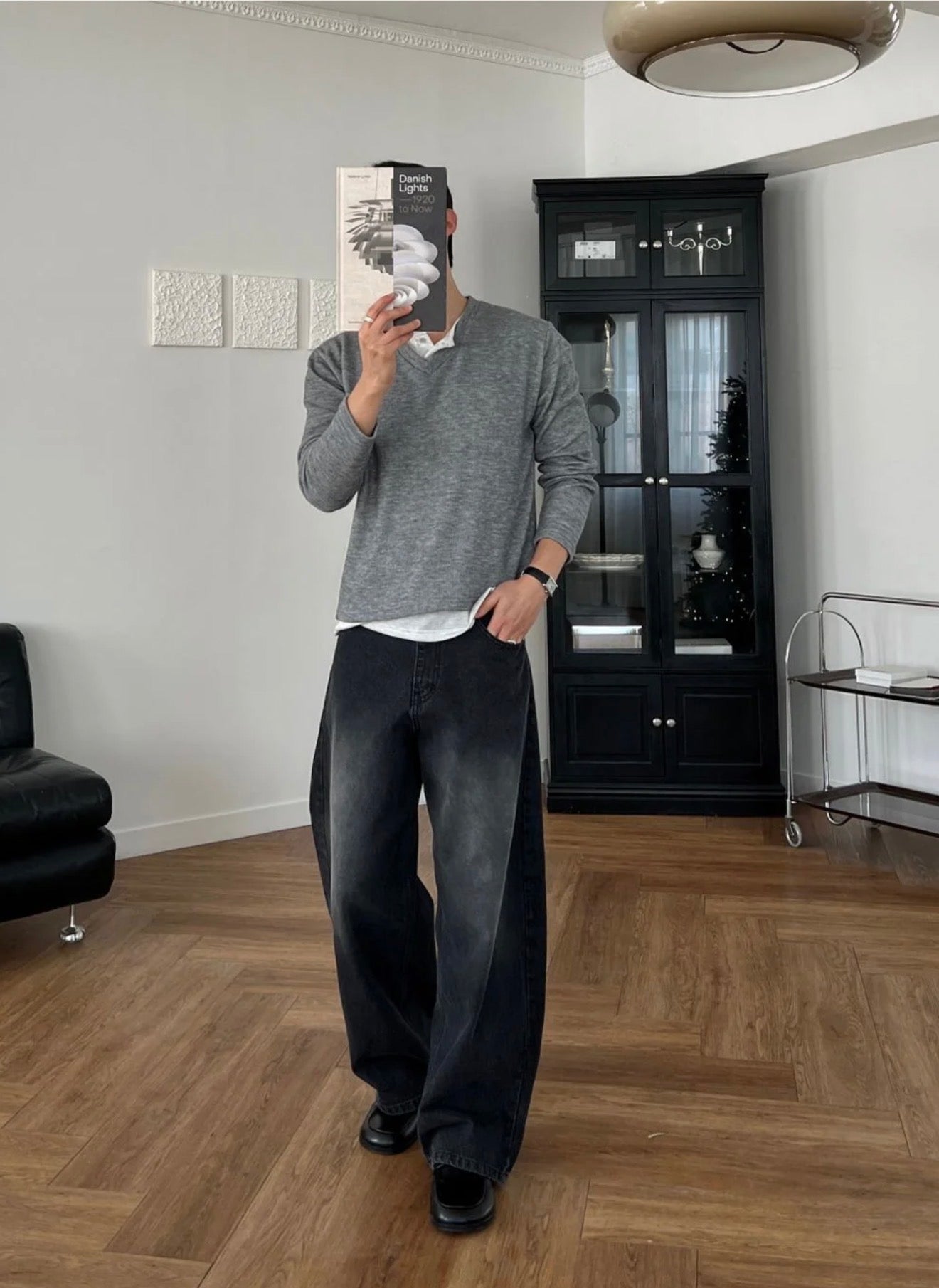 修飾腿形✔️韓製微廓型牛仔褲｜2色入