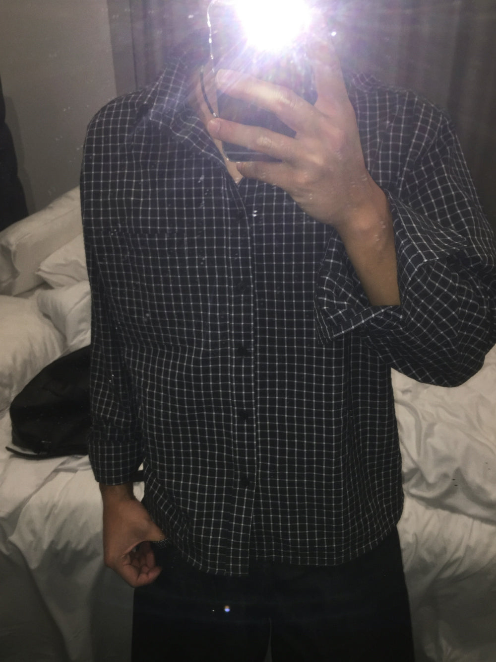 簡約款！短版韓系格仔恤衫｜4色入