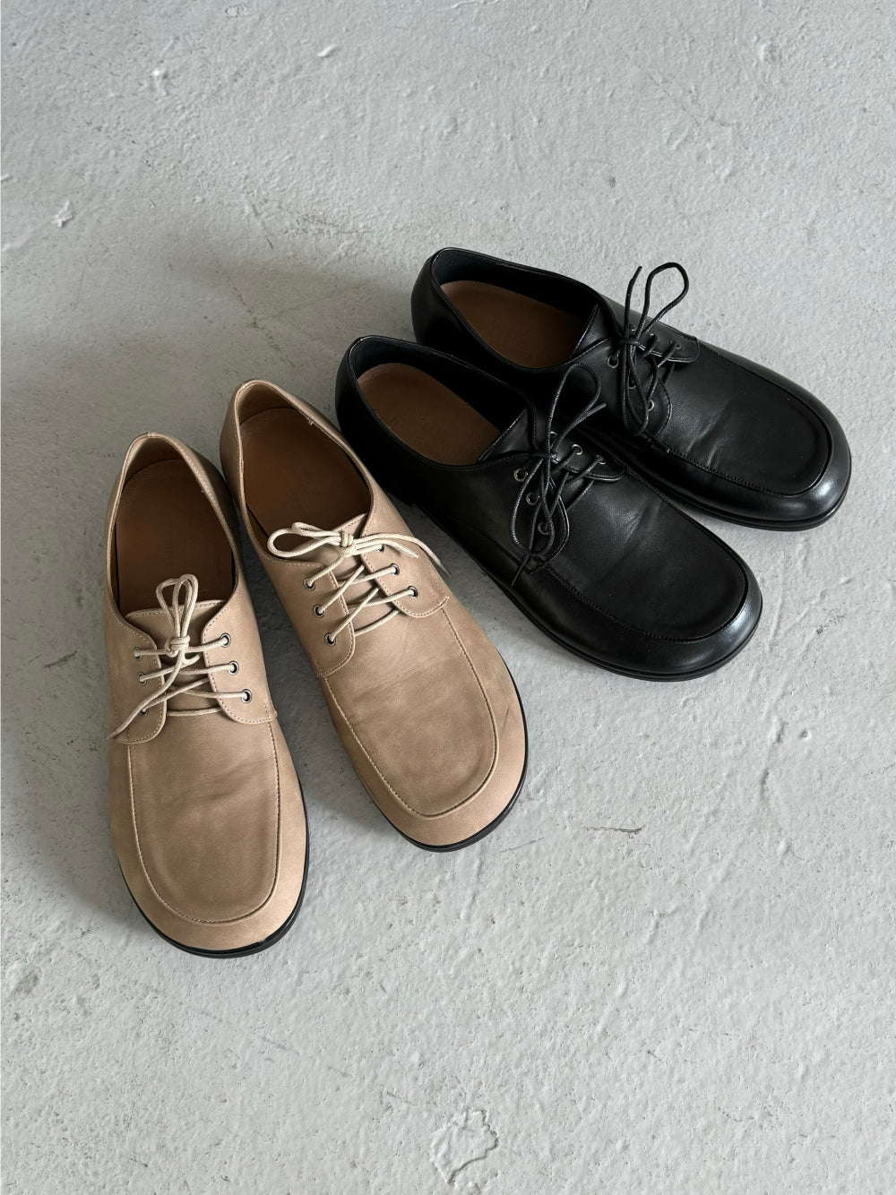 韓系極簡風皮鞋｜2色入