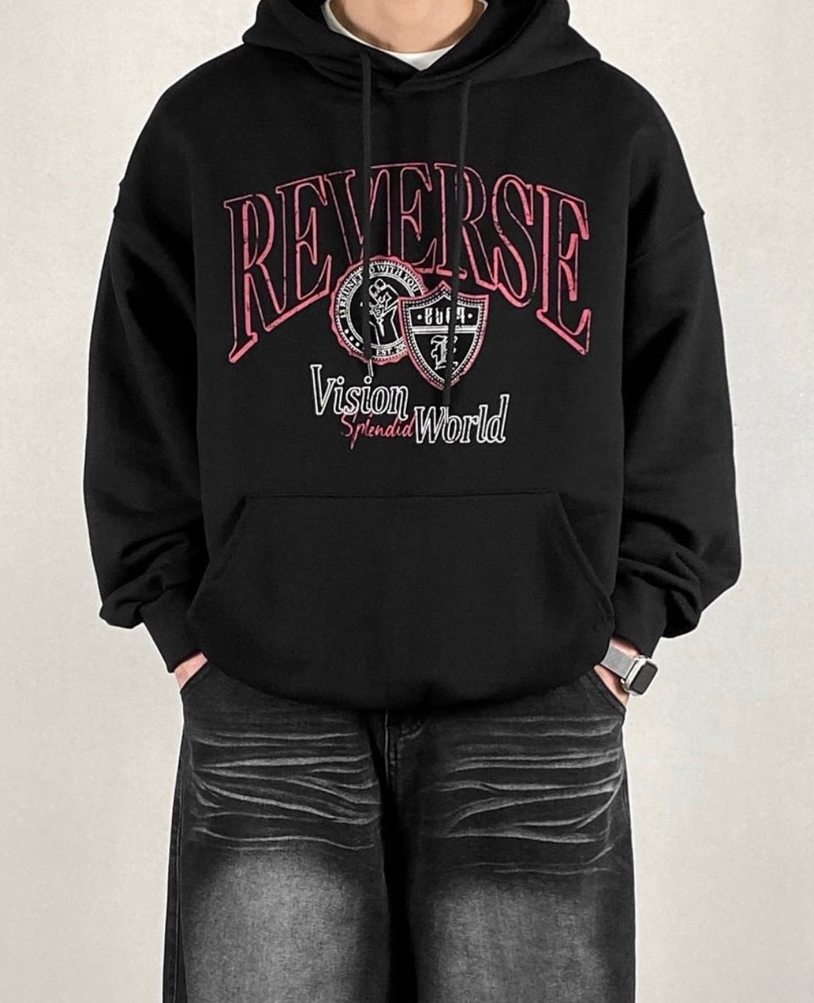 Reverse Oversized連帽衛衣