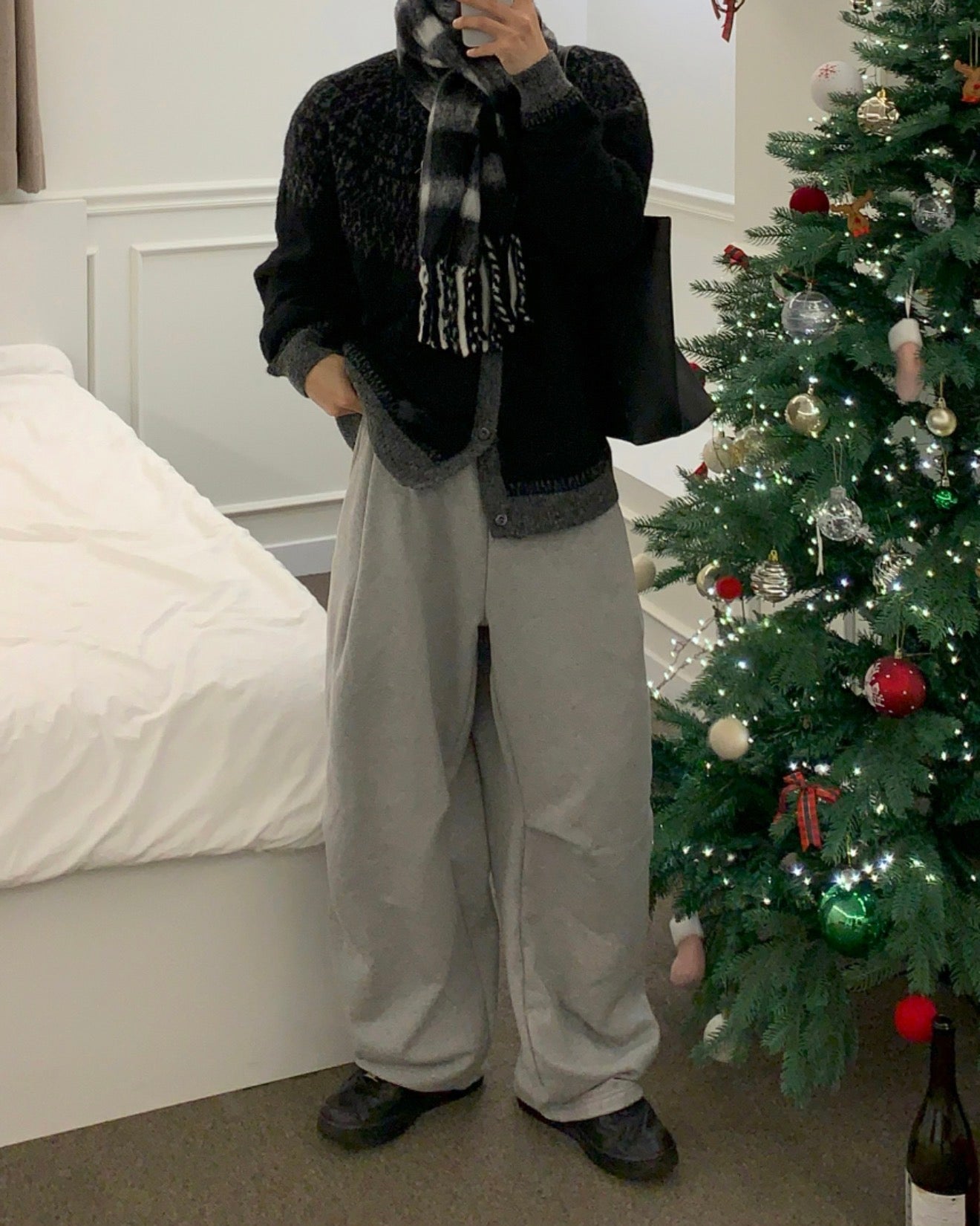 Premium👑基礎款彎刀闊腳棉褲｜4色入