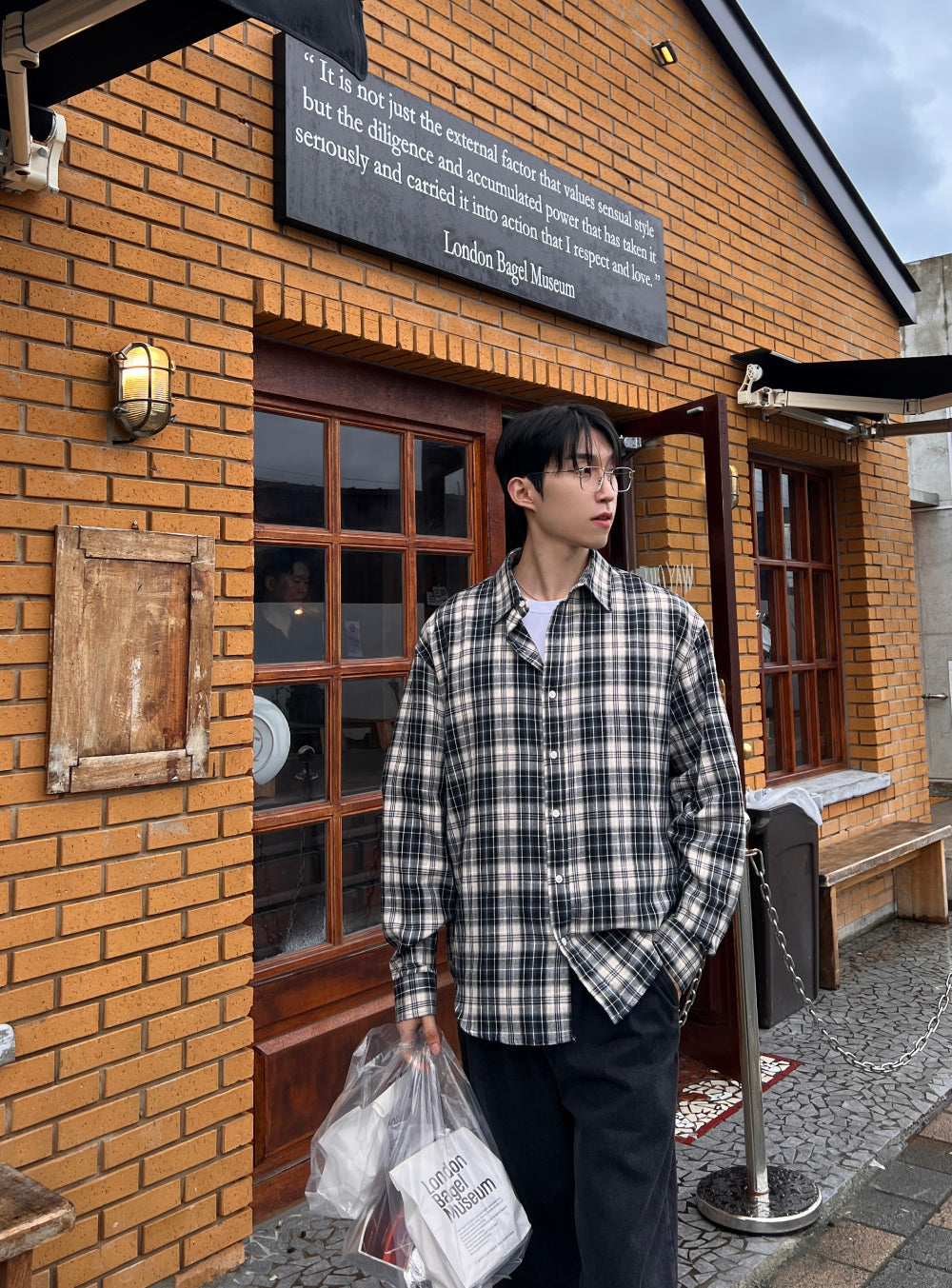 衣櫃必備跨季單品🌟韓系復古格仔恤衫｜3色入