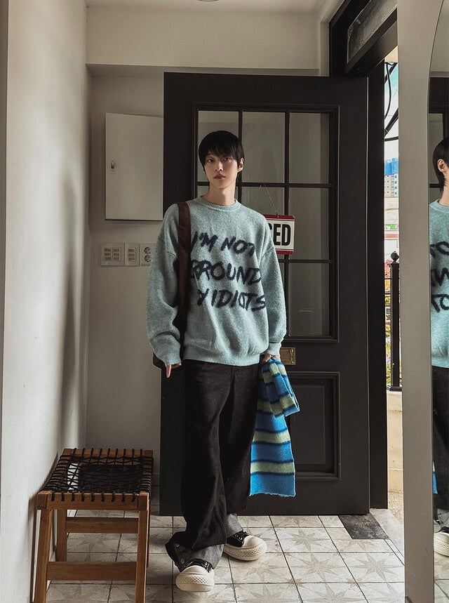 I'm not surrounded by idiot寬鬆針織衫｜4色入