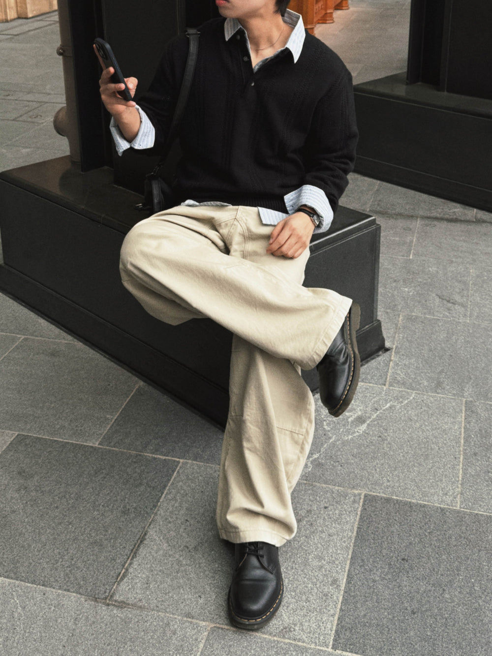 PREMIUM👑細麻花亨利領針織衫｜4色入