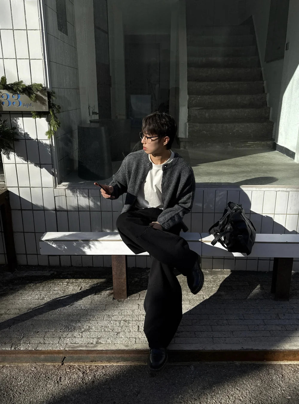 立體剪裁顯肩闊💪🏻圓領短款開胸針織衫｜6色入