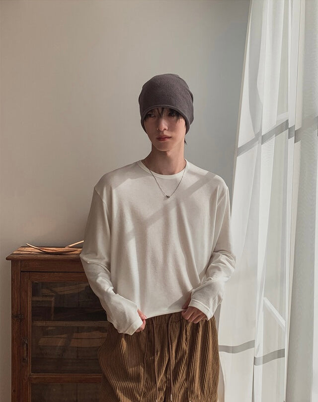 HEAT UP🍁基礎款質感圓領長袖｜4色入