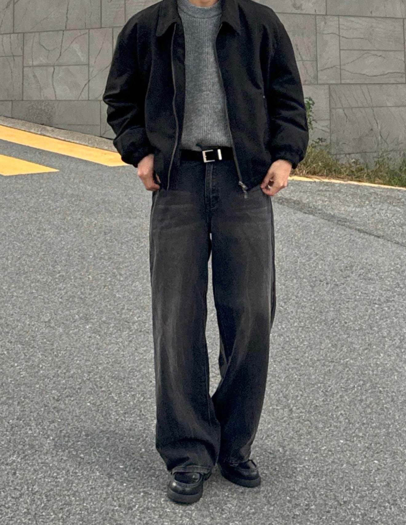 男友感Max！混色羊毛混紡寬鬆針織衫｜4色入